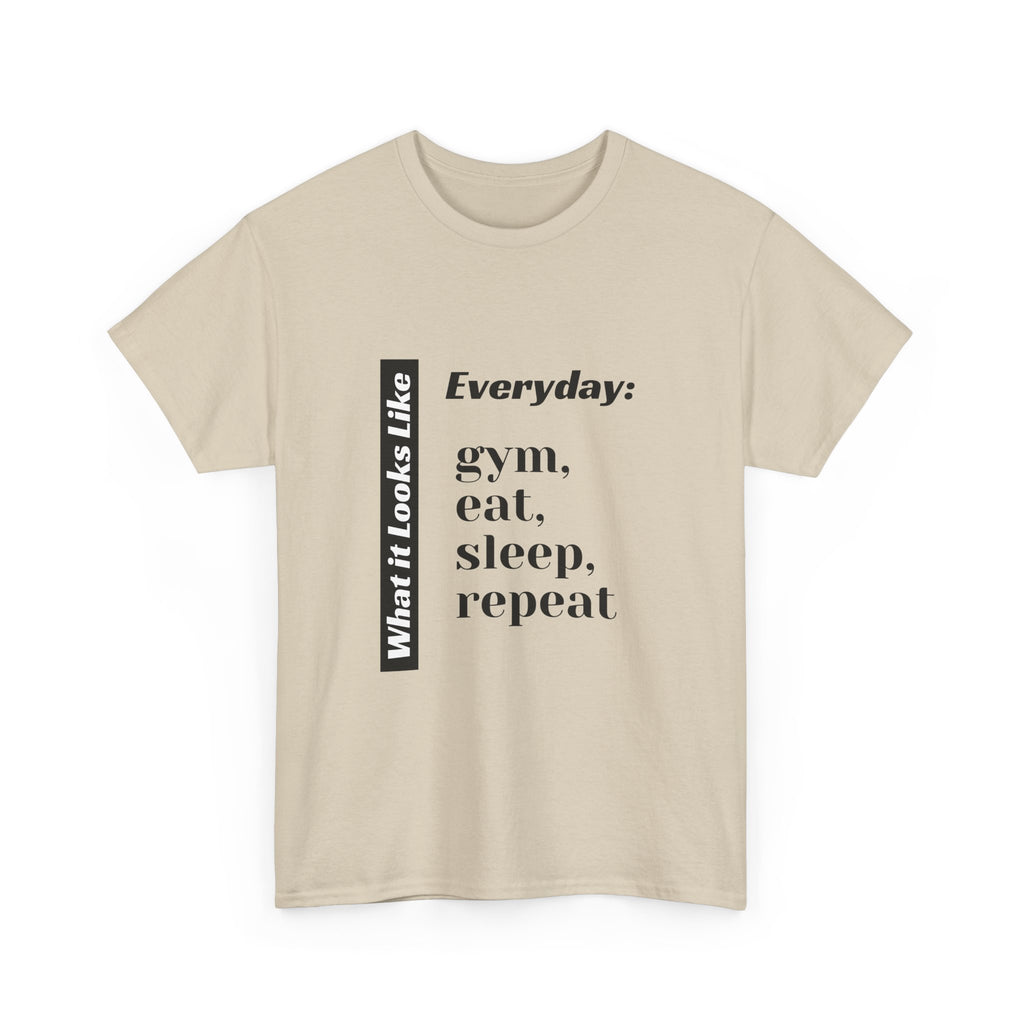 Gym Eat Sleep Repeat T-Shirt | Workout Quote Tee