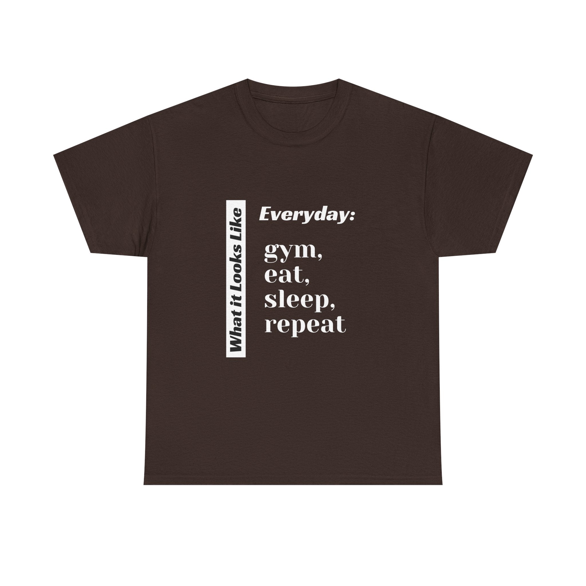 Gym Eat Sleep Repeat T-Shirt | Workout Quote Tee