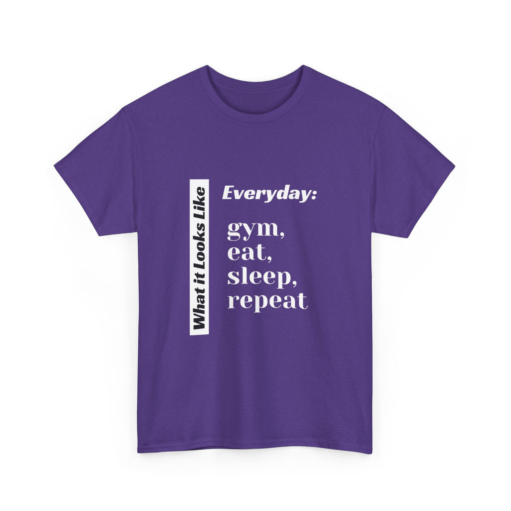 Gym Eat Sleep Repeat T-Shirt | Workout Quote Tee