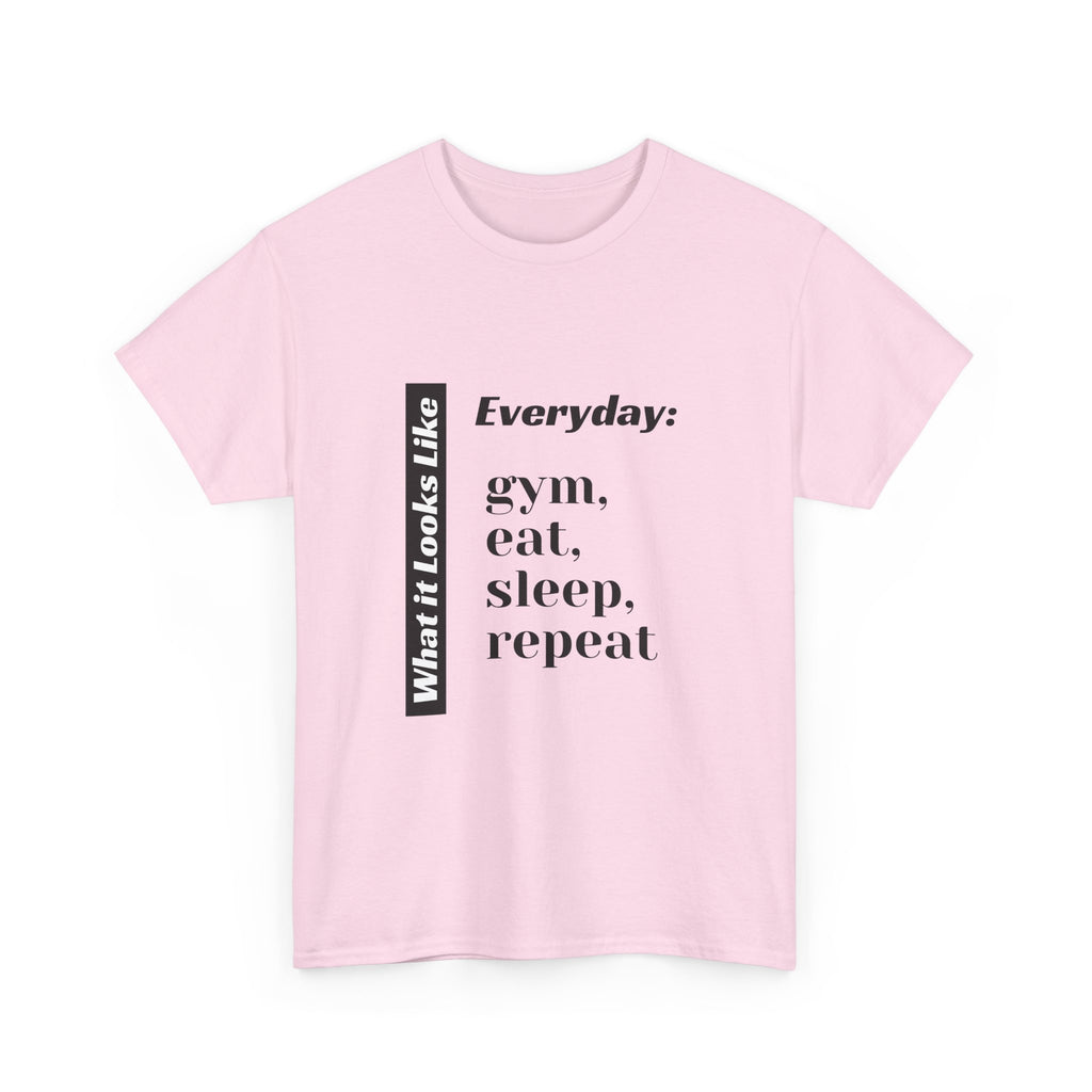 Gym Eat Sleep Repeat T-Shirt | Workout Quote Tee