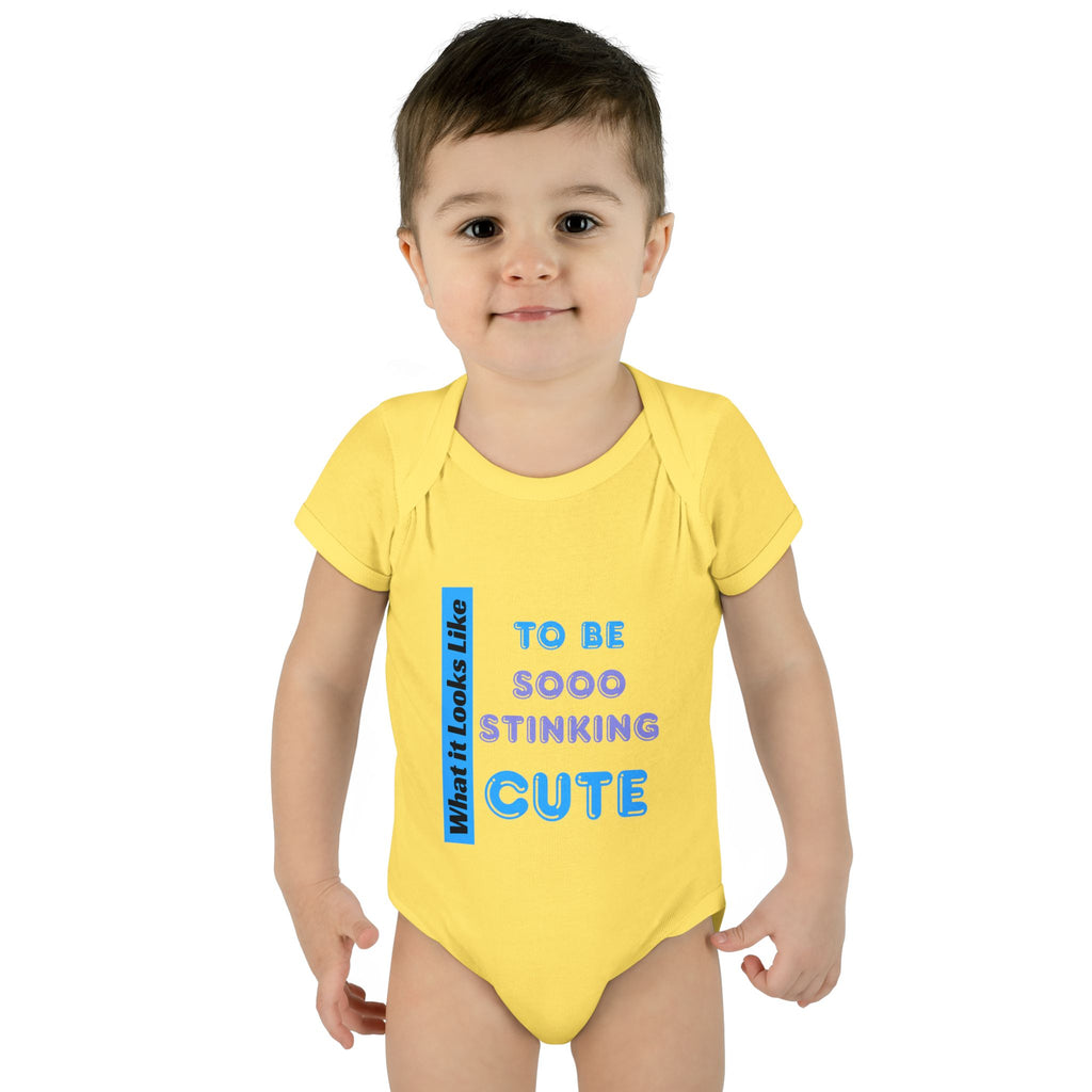 Infant Baby Onesie - Sooo Stinking Cute Baby Boy Bodysuit