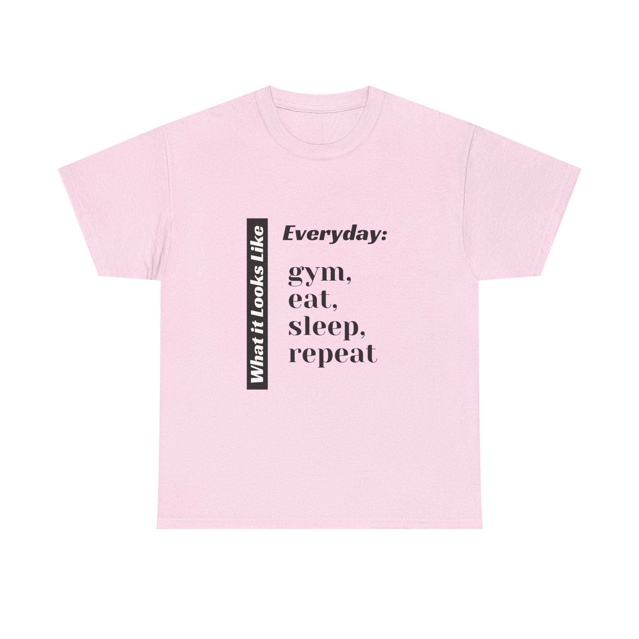 Gym Eat Sleep Repeat T-Shirt | Workout Quote Tee