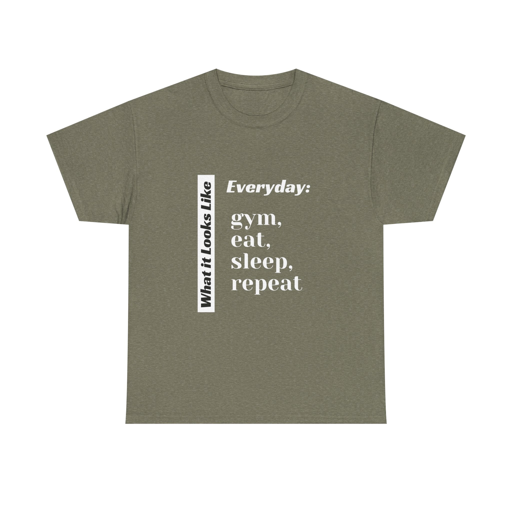 Gym Eat Sleep Repeat T-Shirt | Workout Quote Tee