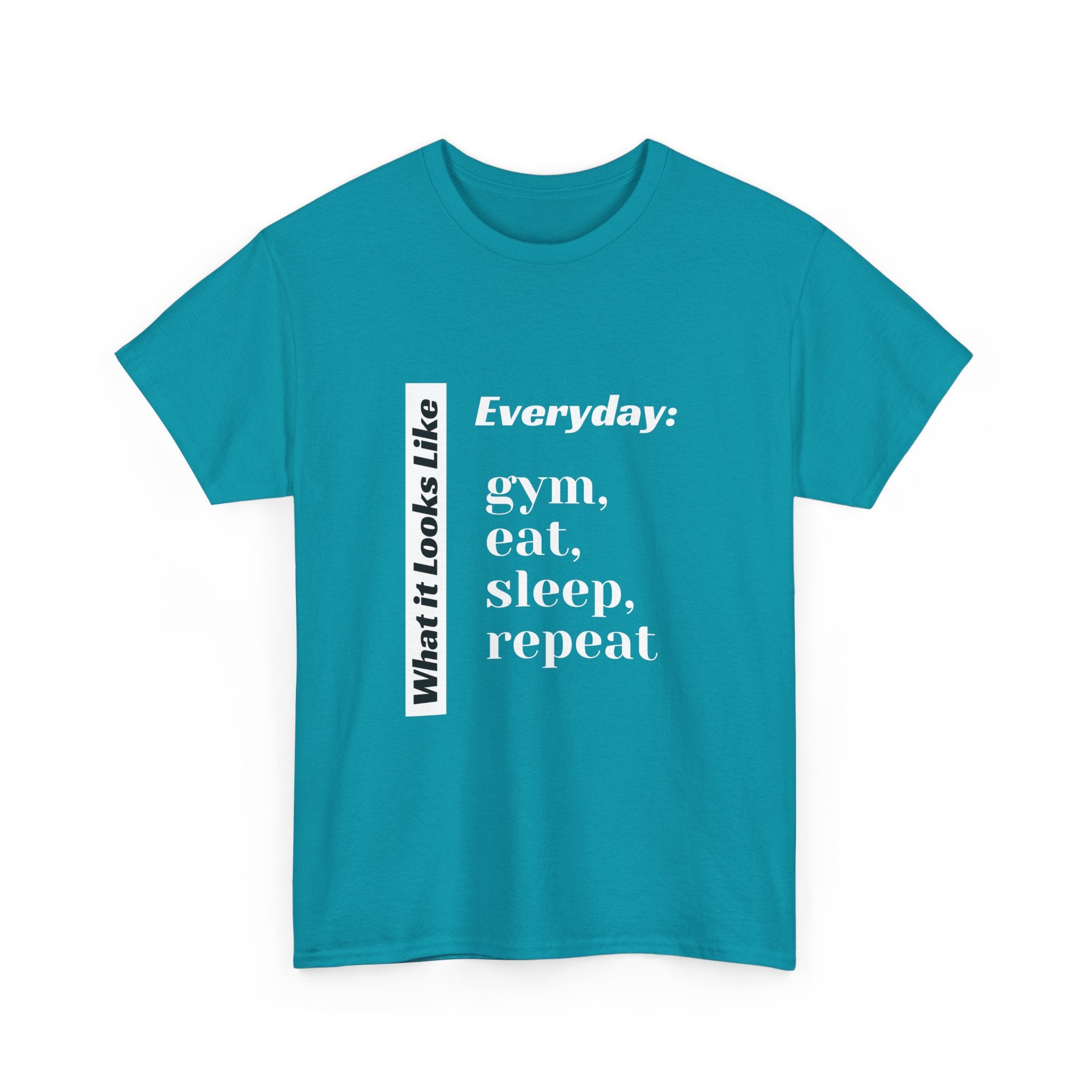 Gym Eat Sleep Repeat T-Shirt | Workout Quote Tee
