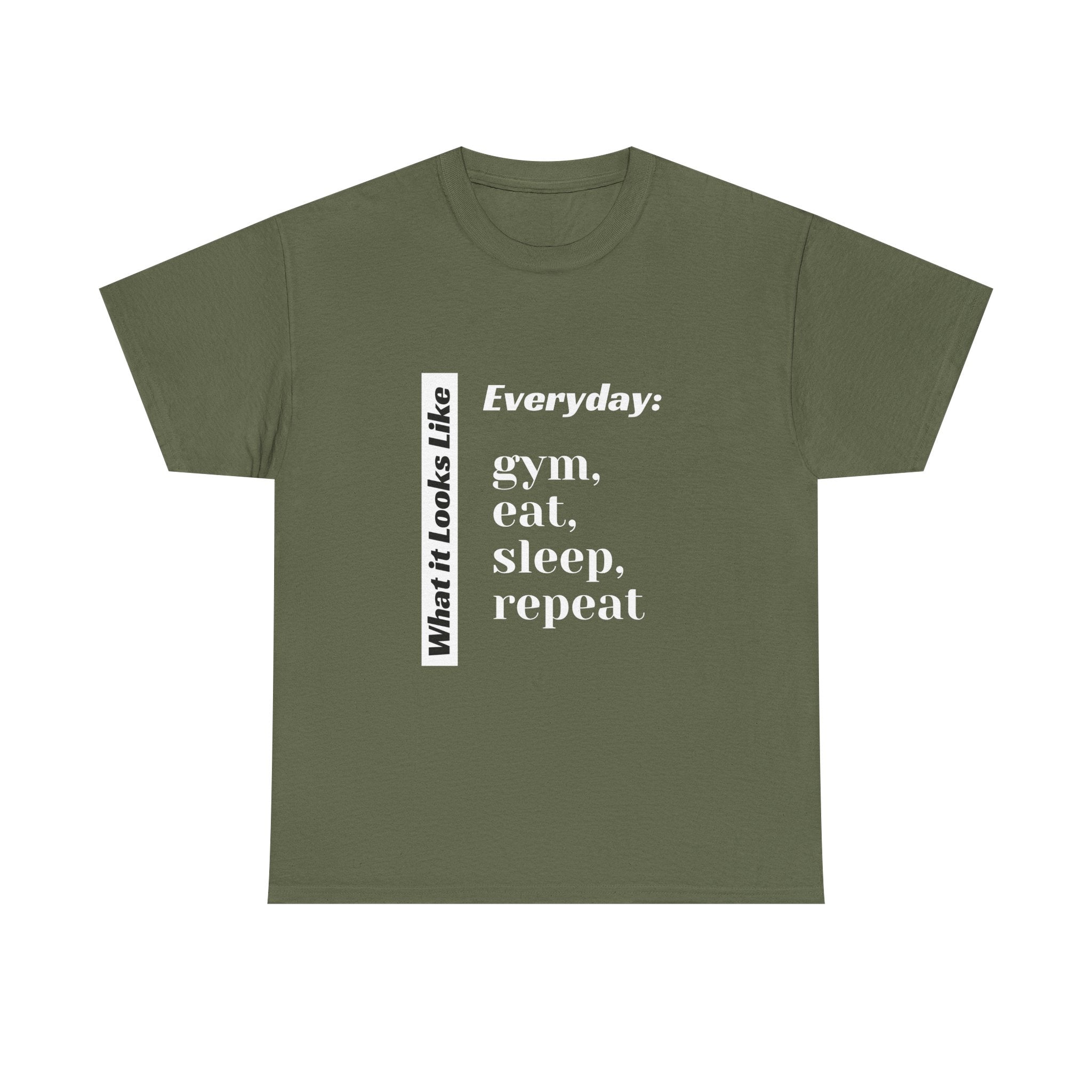 Gym Eat Sleep Repeat T-Shirt | Workout Quote Tee
