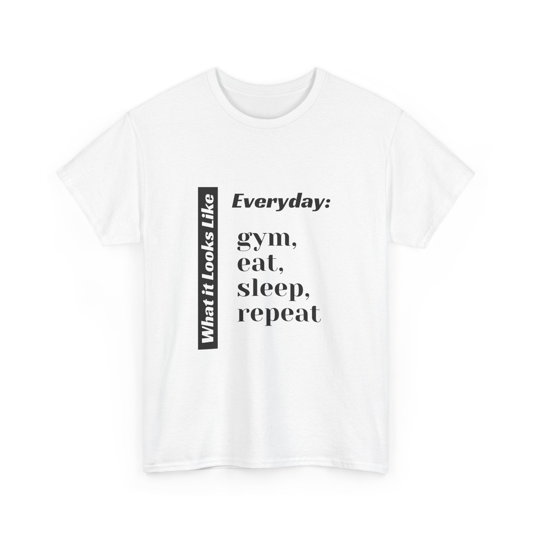 Gym Eat Sleep Repeat T-Shirt | Workout Quote Tee
