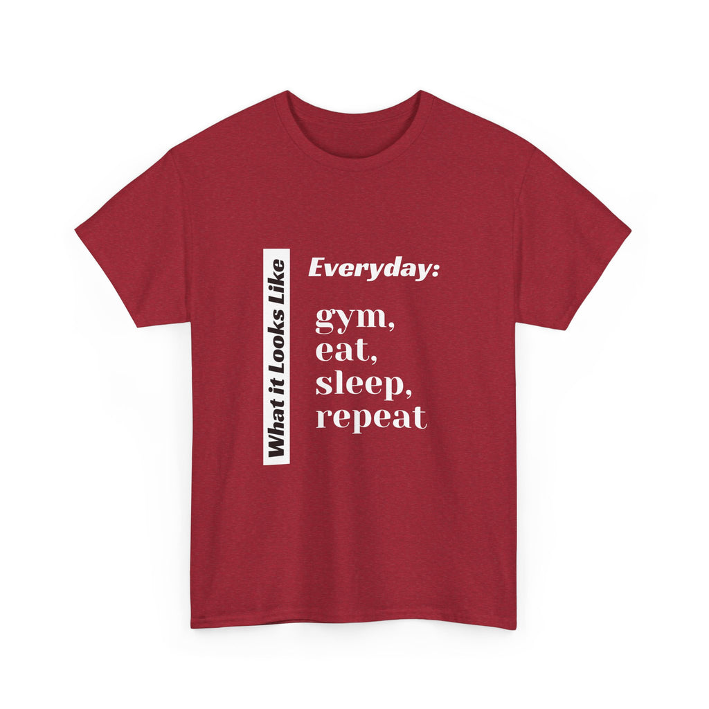 Gym Eat Sleep Repeat T-Shirt | Workout Quote Tee