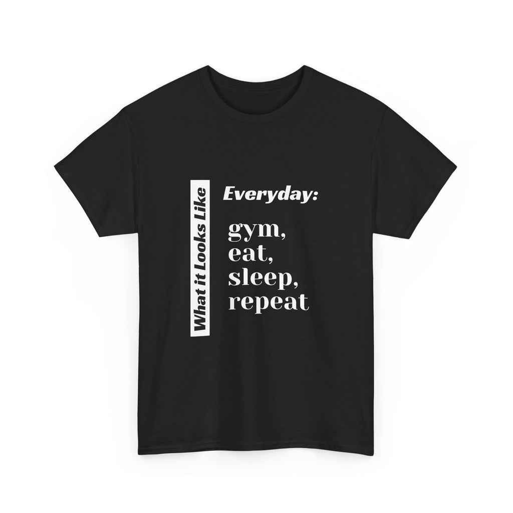 Gym Eat Sleep Repeat T-Shirt | Workout Quote Tee