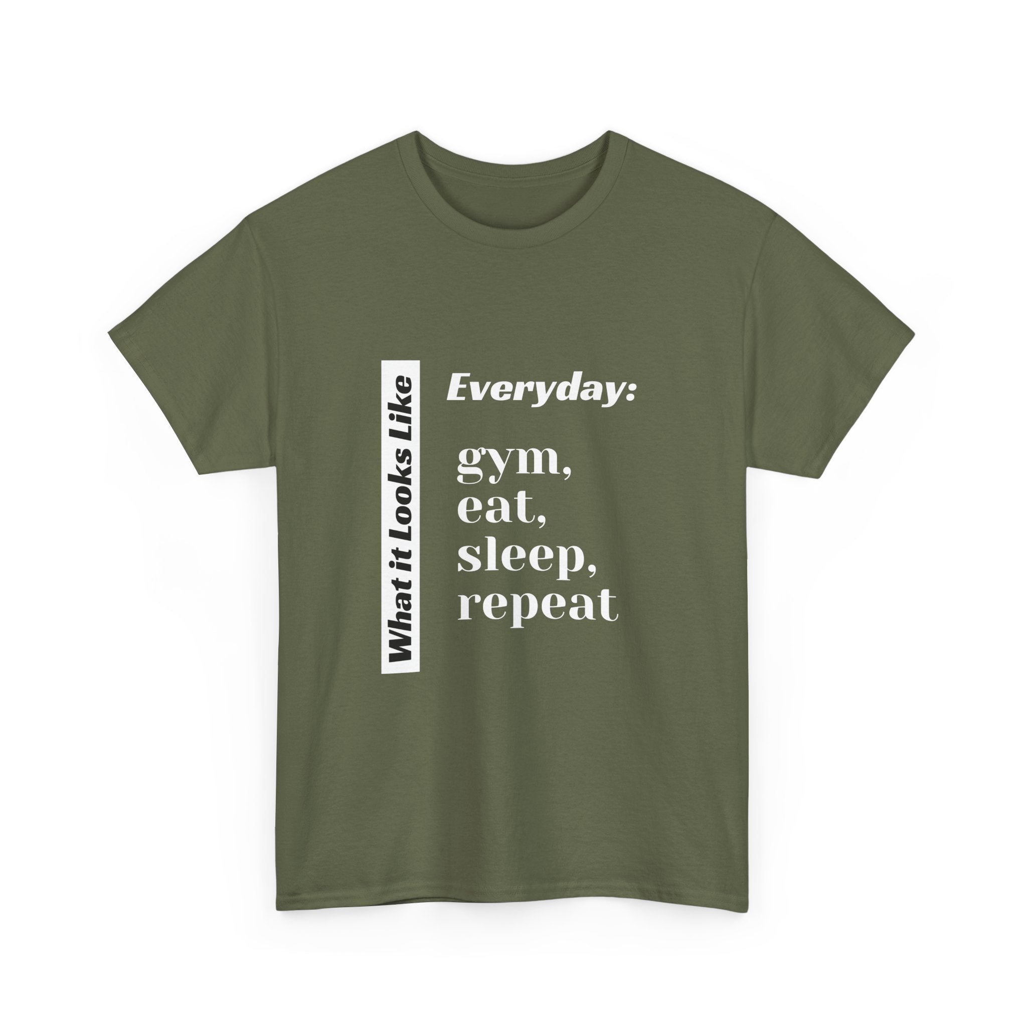 Gym Eat Sleep Repeat T-Shirt | Workout Quote Tee