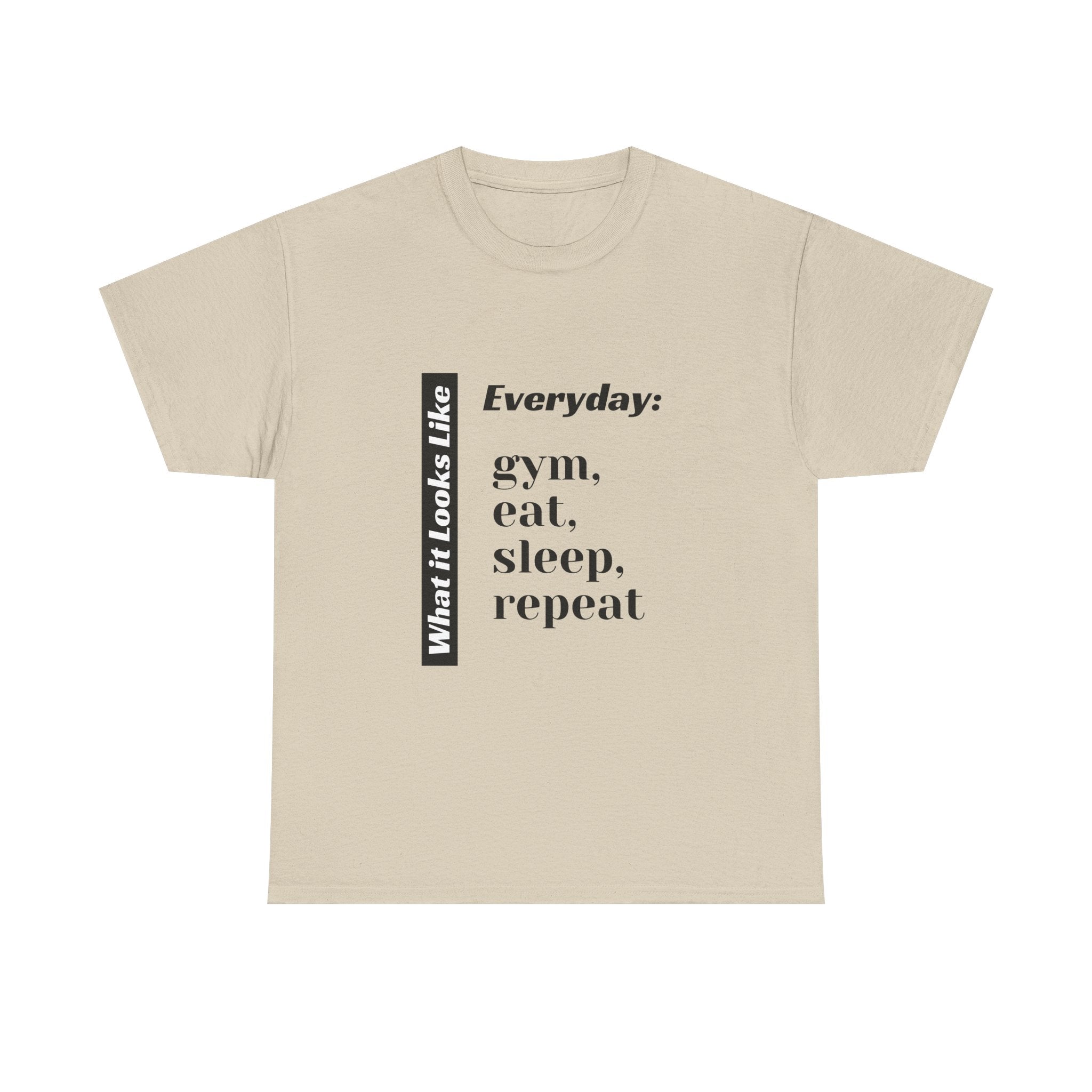 Gym Eat Sleep Repeat T-Shirt | Workout Quote Tee