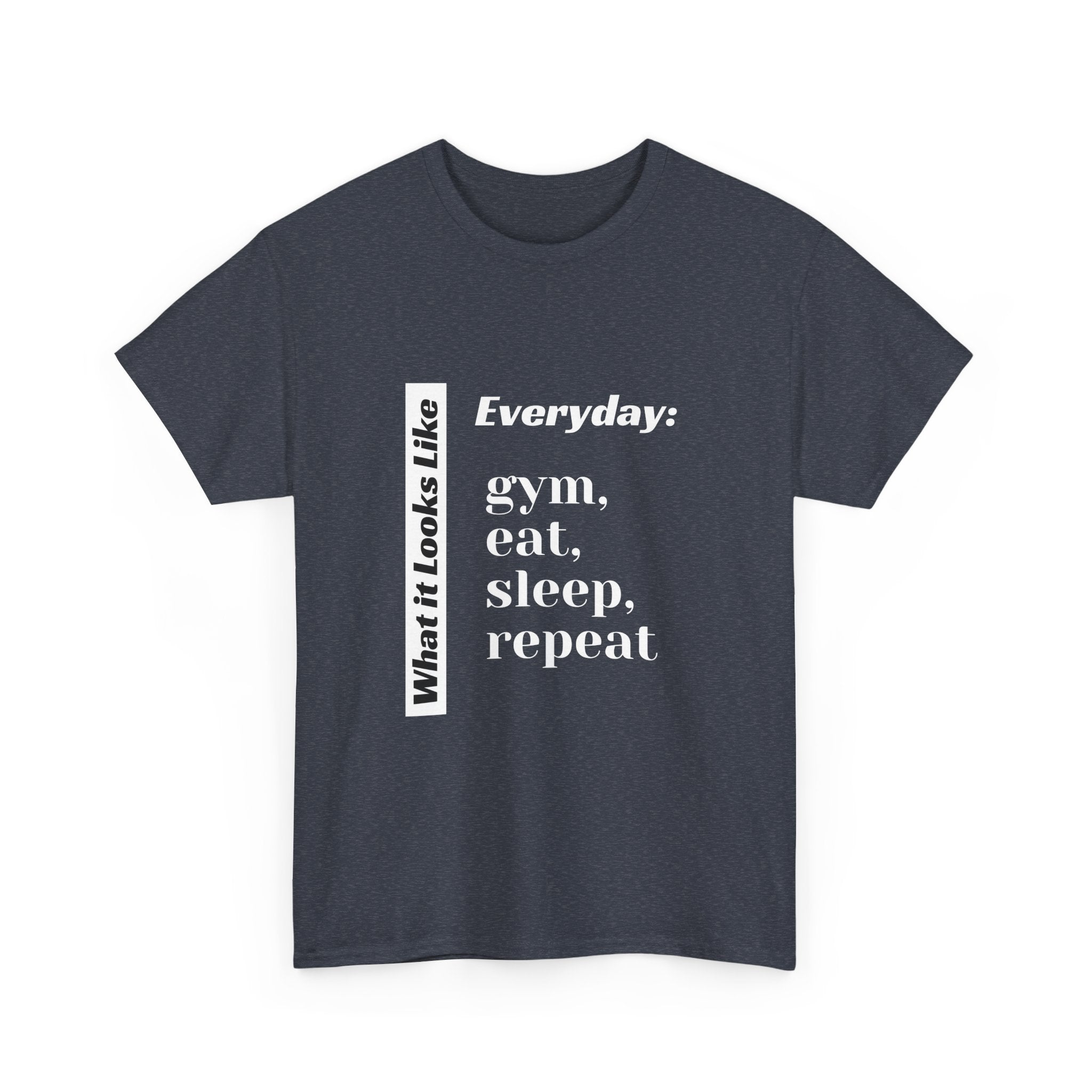 Gym Eat Sleep Repeat T-Shirt | Workout Quote Tee