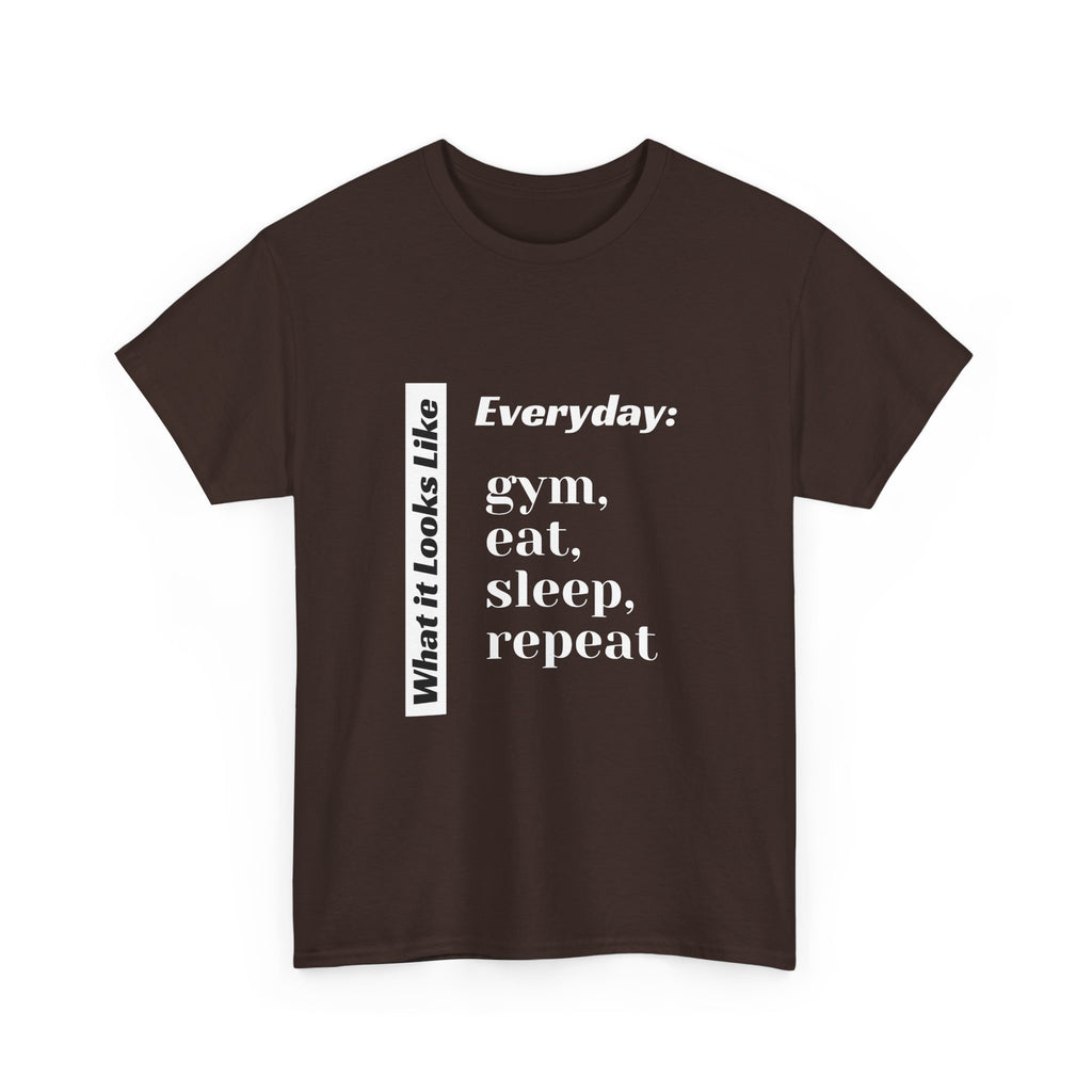 Gym Eat Sleep Repeat T-Shirt | Workout Quote Tee