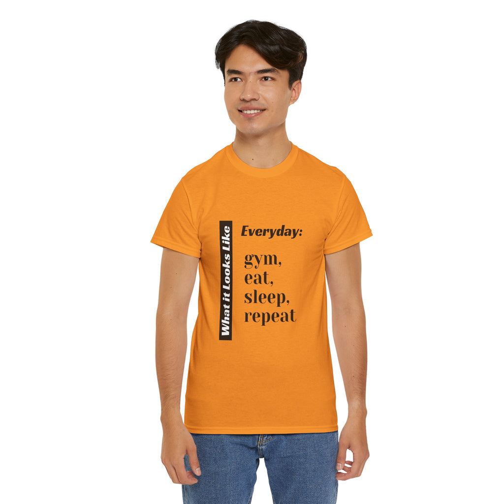 Gym Eat Sleep Repeat T-Shirt | Workout Quote Tee