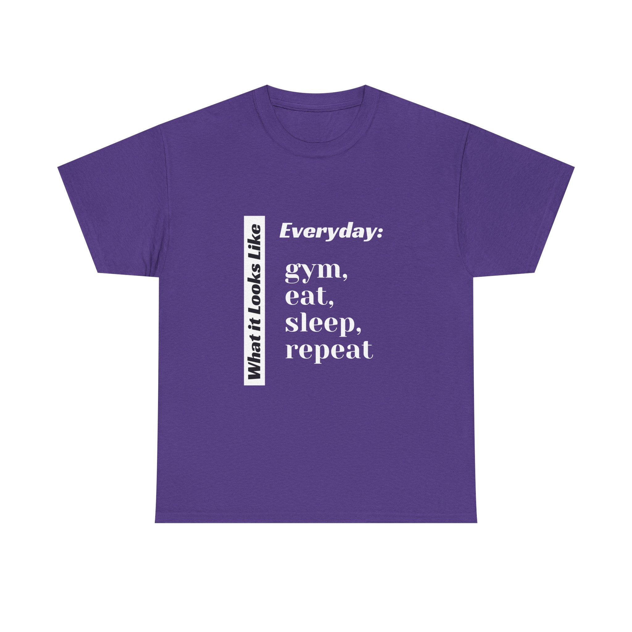 Gym Eat Sleep Repeat T-Shirt | Workout Quote Tee
