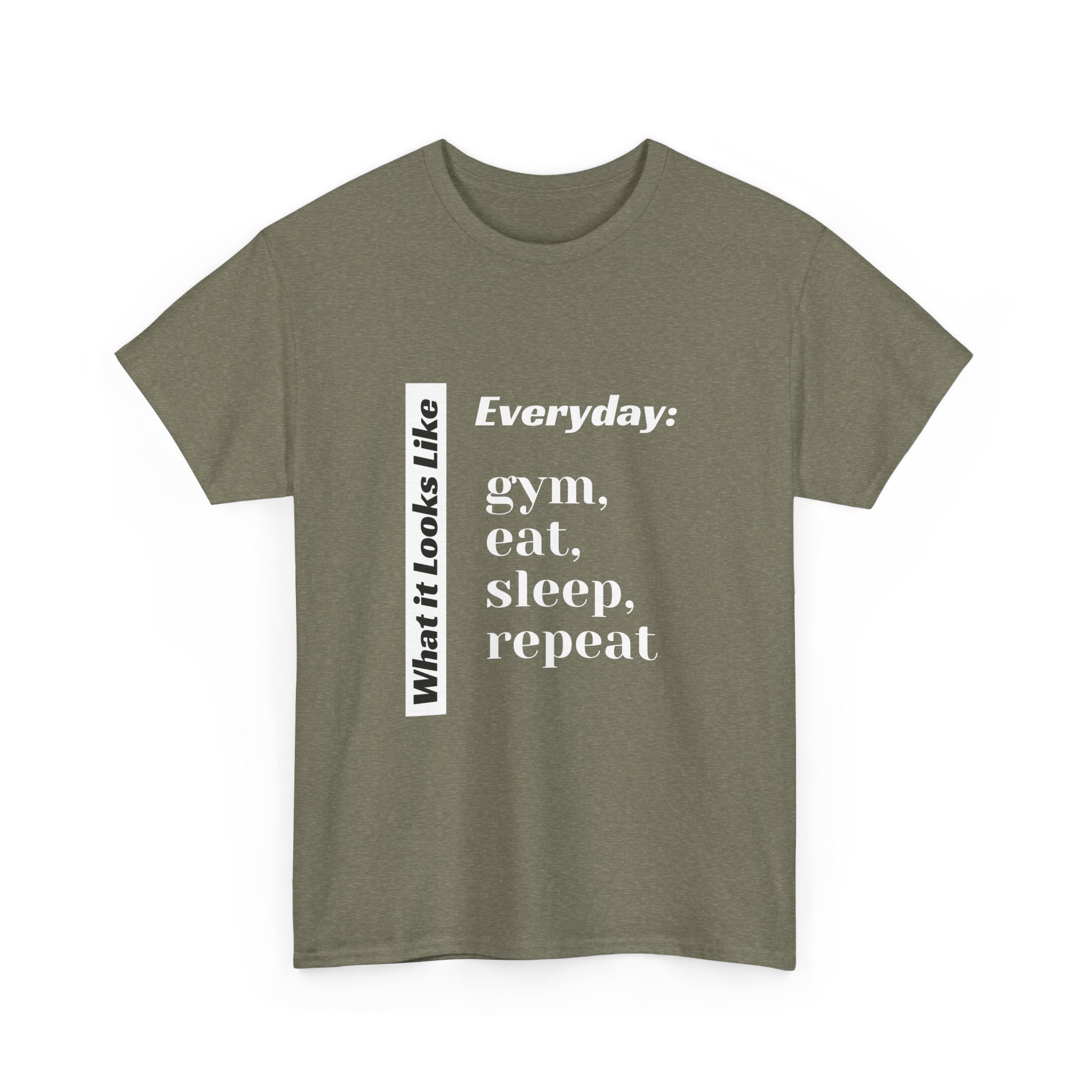 Gym Eat Sleep Repeat T-Shirt | Workout Quote Tee